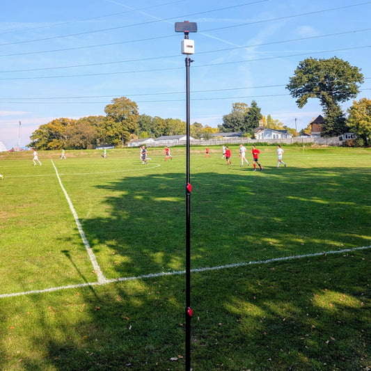 Pitchwise Mount on a 2.8m tripod fully extended